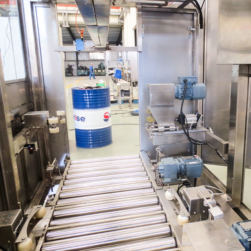 200L Single Automatic Oil Liquid Drum Filling Sealing Machine Electric Gear Motor Energy Saving PLC Bearing for Chemical